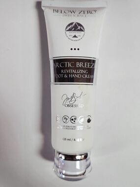 BELOW ZERO (BZ) Arctic Breeze Revitalizing Foot & Hand Cream - White & Silver